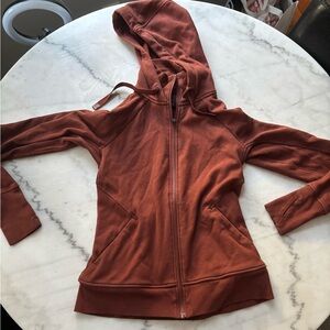 Brown maroon zipper sweater athleta